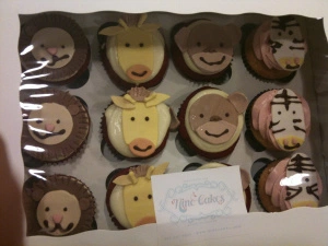 Baby Safari Animals + Cupcakes = Double Sweetness